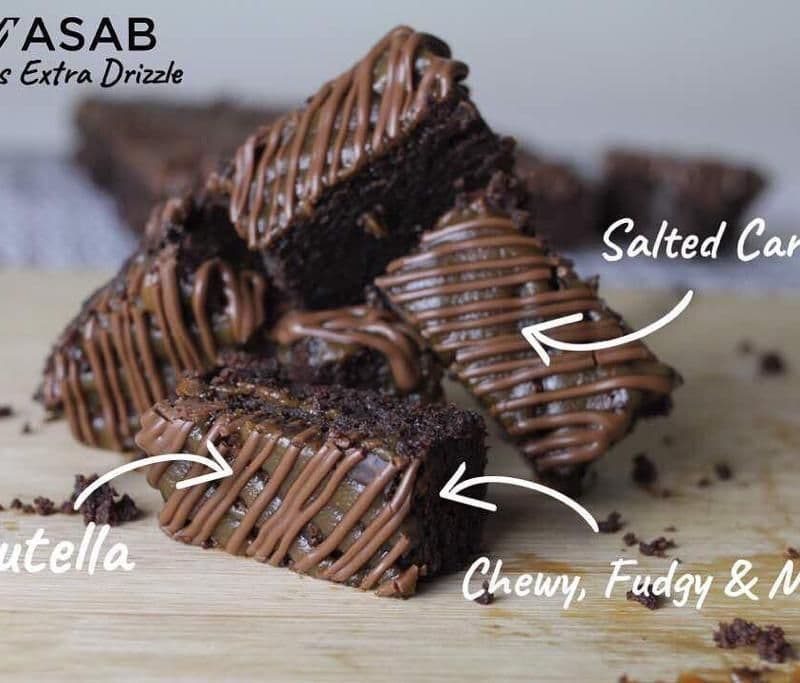 brownies extra drizzle
