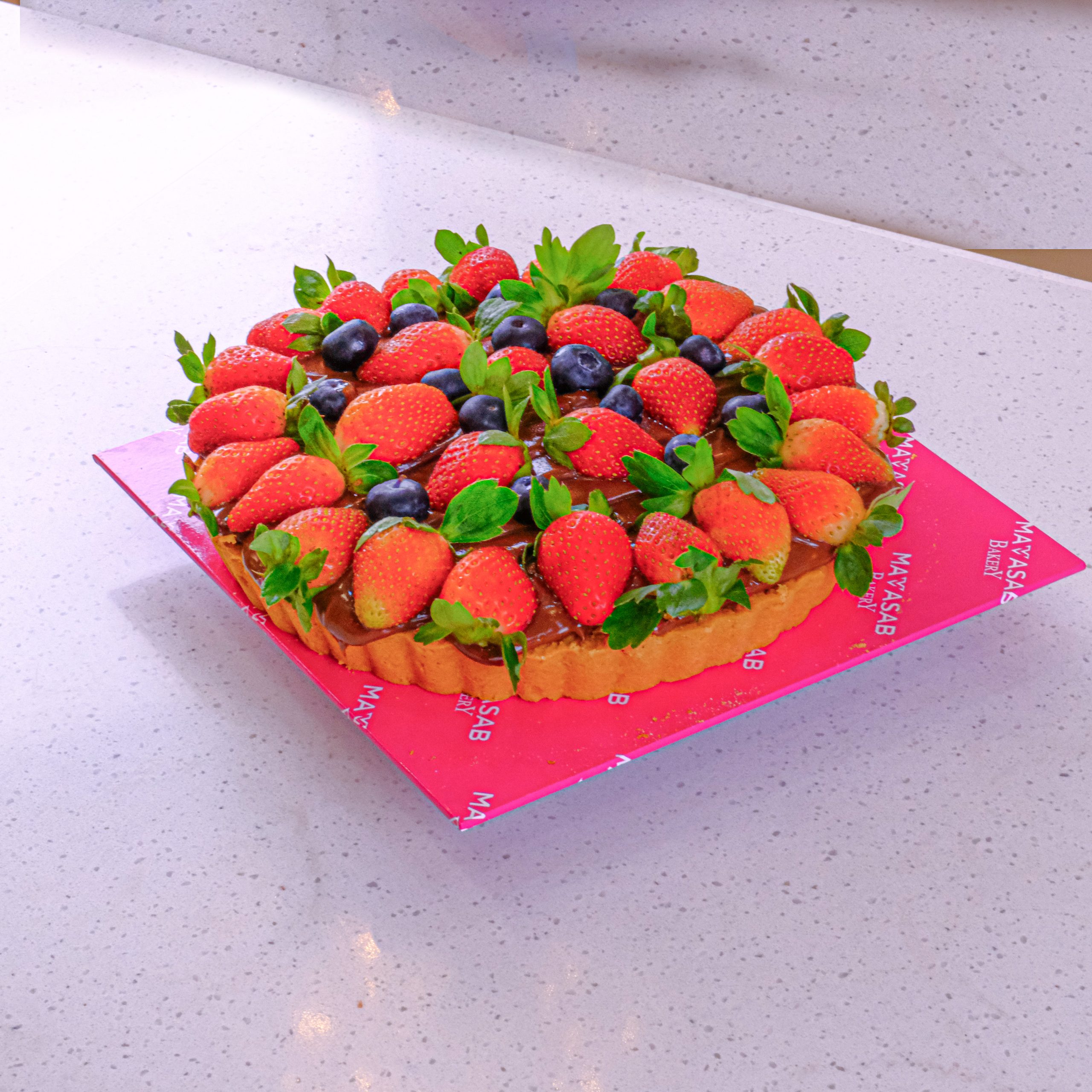 Cheese Tart Hazelnut Chocolate 7 Inci With Berries Mamasab