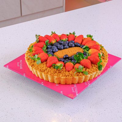 Biscoff Cheese Tart 7 Inci With Berries Mamasab