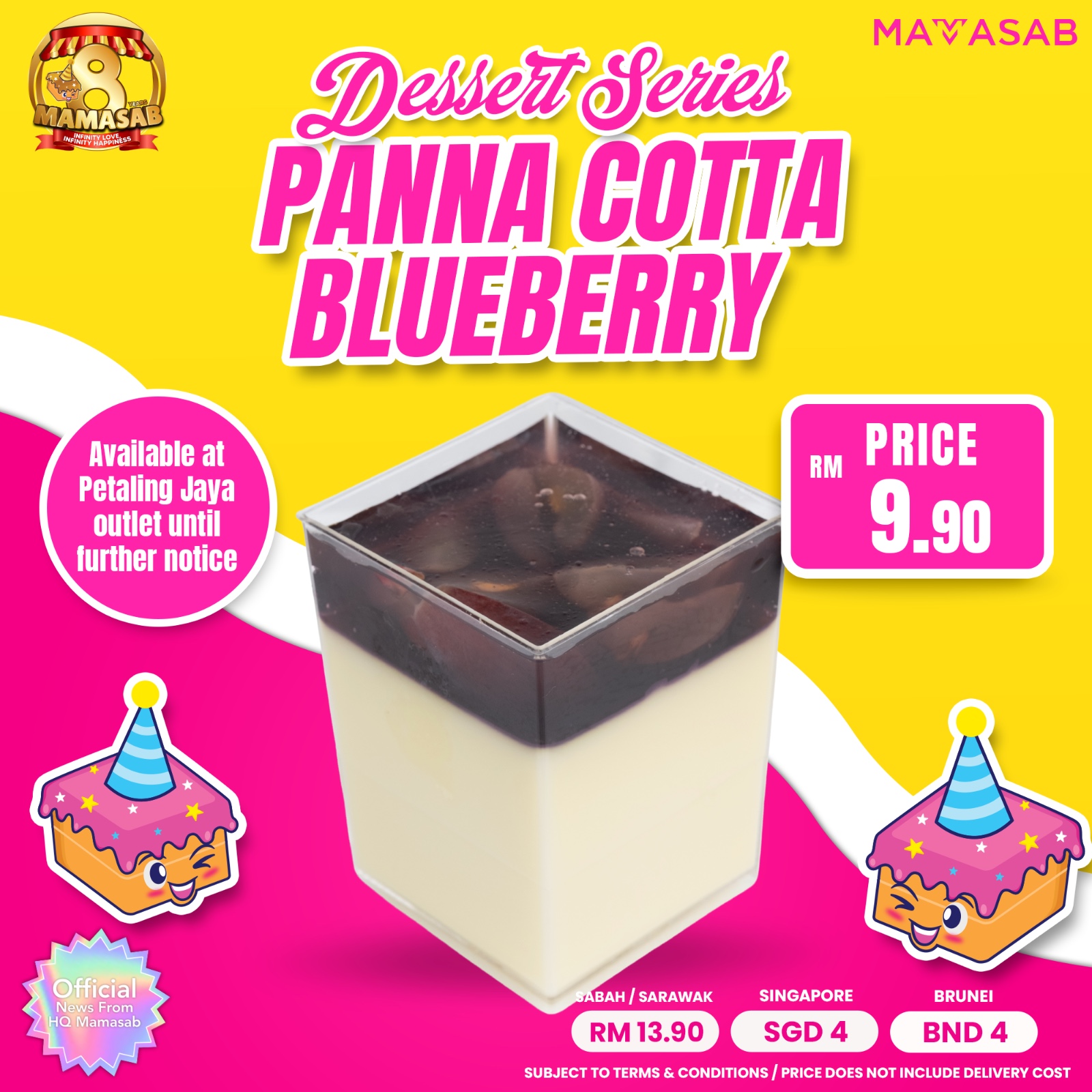 Panna Cotta Blueberry Mamasab