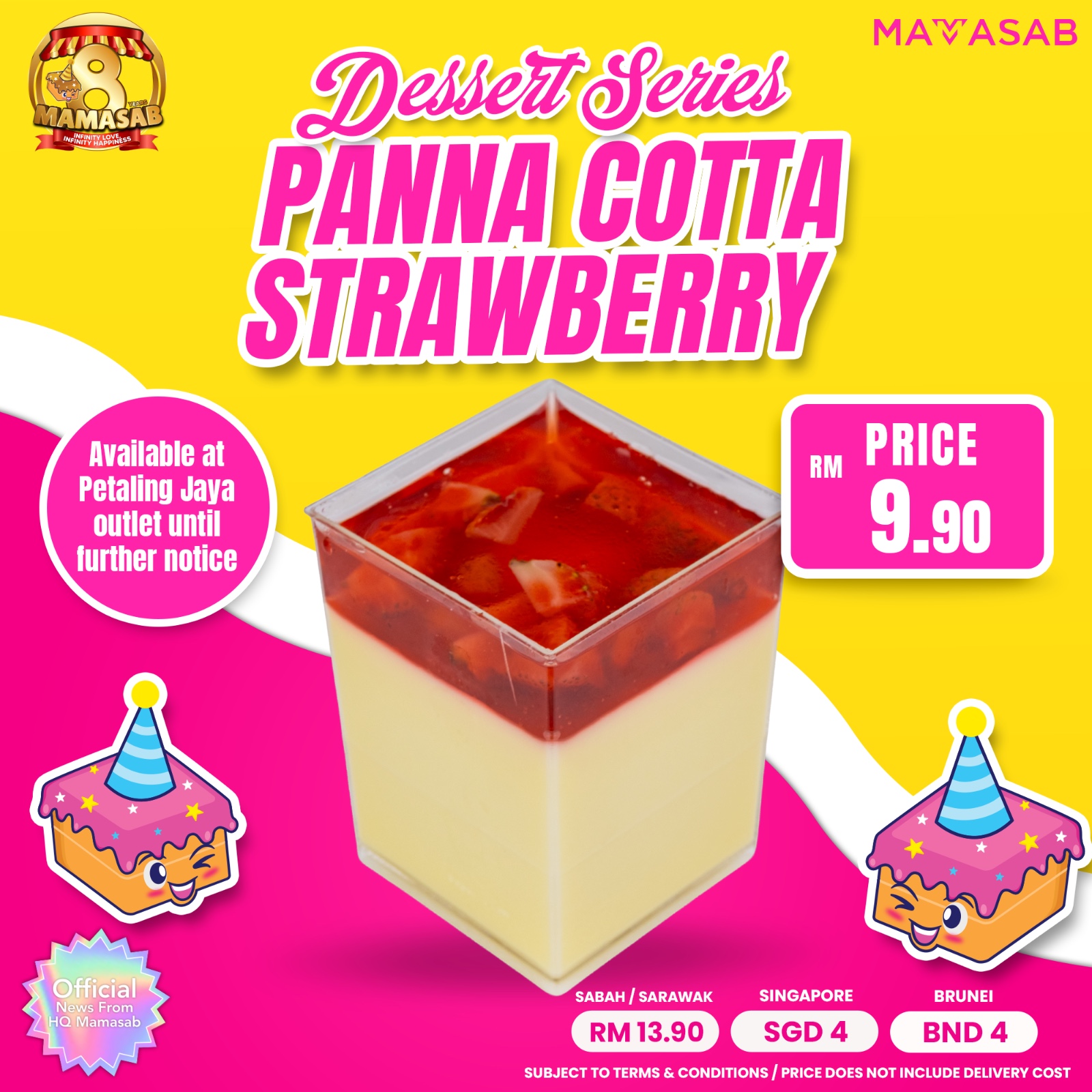 Panna Cotta Strawberry Mamasab