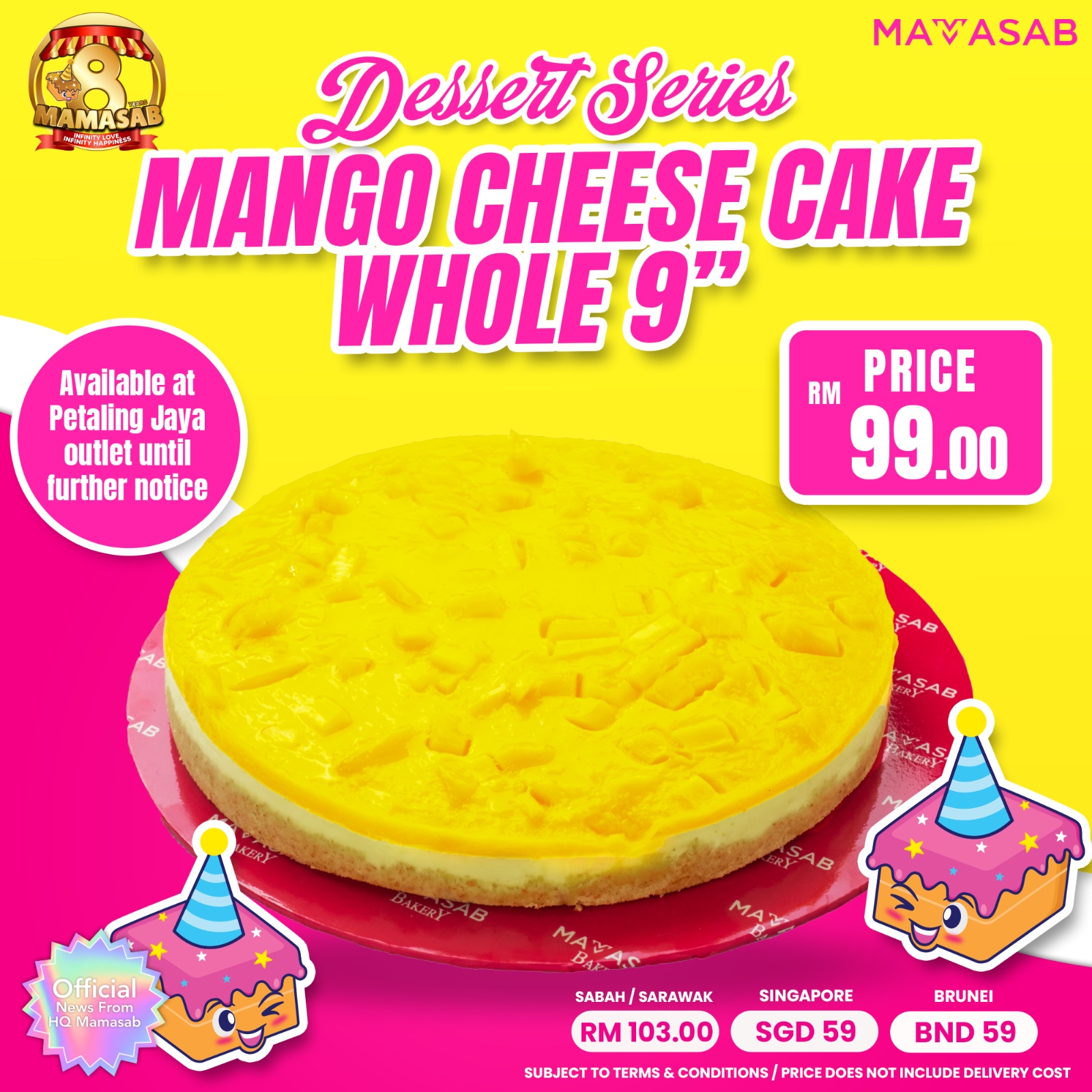 Mango Cheesecake Whole 9 Inci Mamasab