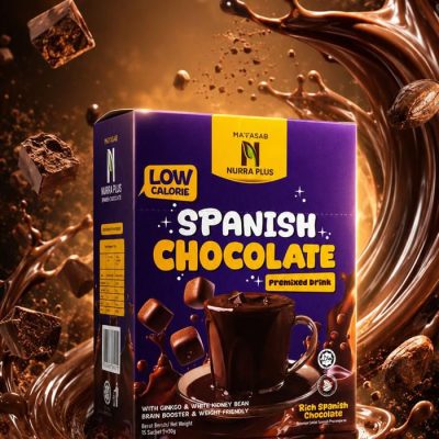 Spanish Chocolate Nurra Plus 34 Kotak (2 Karton) Mamasab