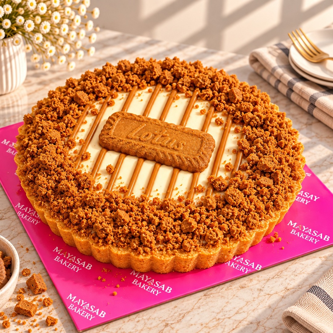 Biscoff Cheese Tart Mamasab