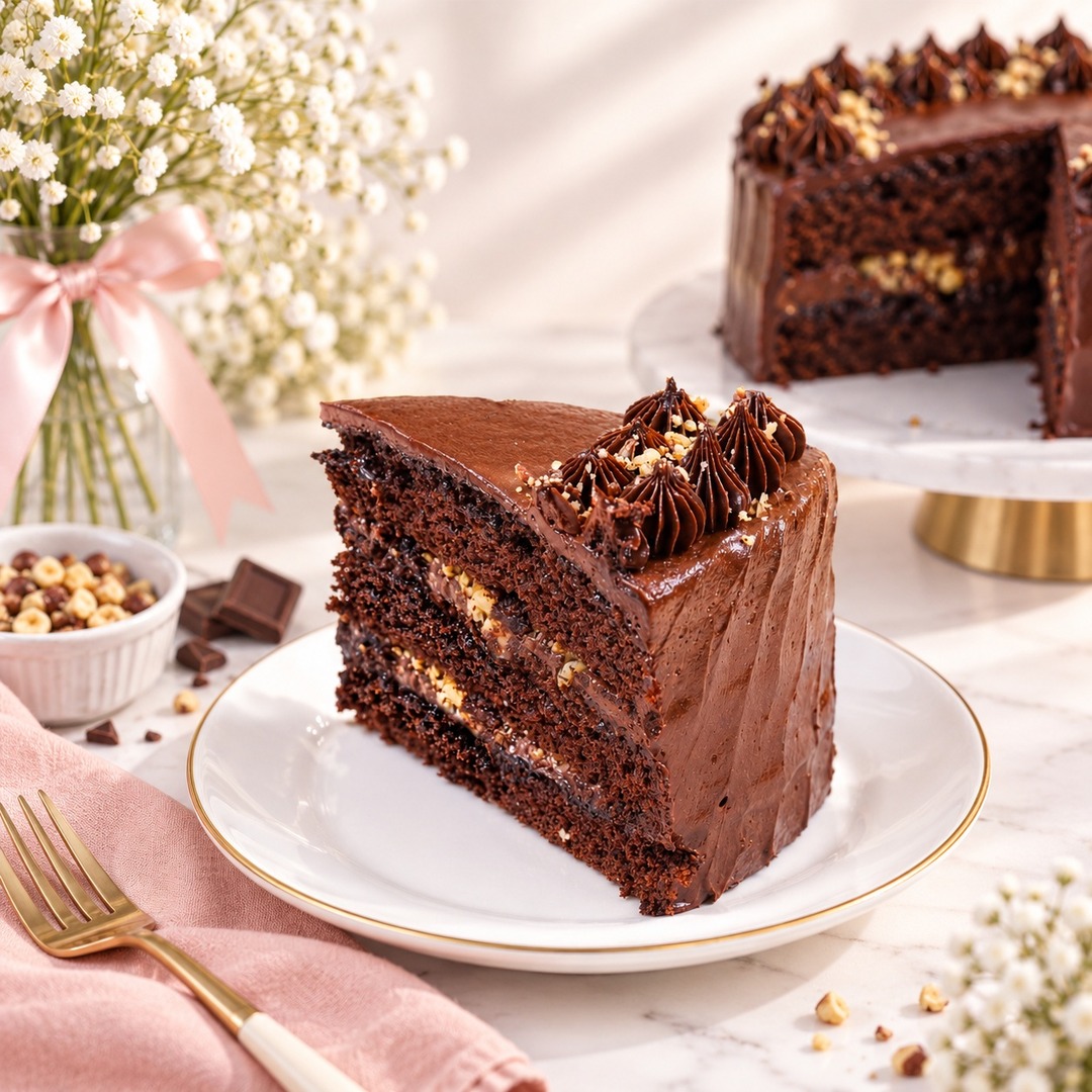 Choc Madness Cake (Slice) Mamasab