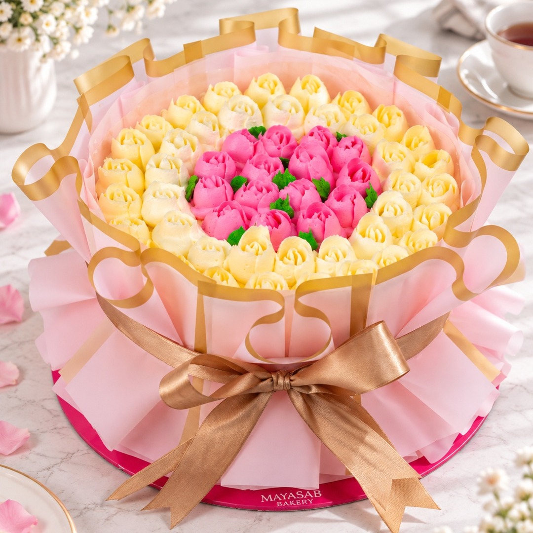 Kek Bunga Cinta Victoria (Pink) Mamasab