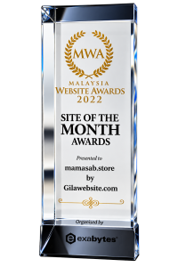 Trofi Malaysia Website Awards Site of the Month 2022 untuk Mamasab Store